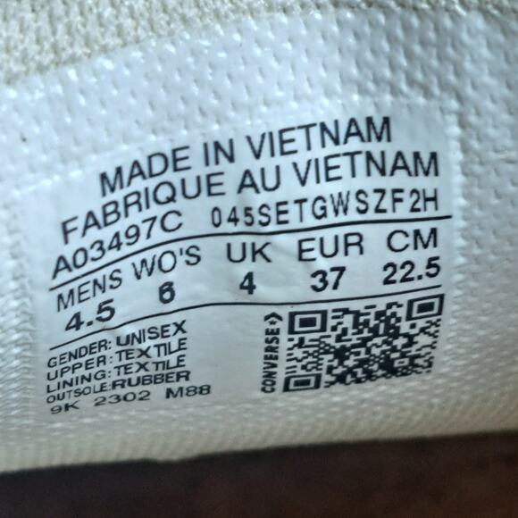 Converse Run Star Hike Slip On Platform Renew Natural Dye Low Top Women's Sz 6 - Picture 9 of 9